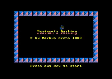 Postman's Destiny (UK) (1989) [CPC Amstrad International] screen shot title